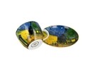 Jumbo bögre tányérral, DUO, Vincent Van Gogh - Terrace at Night, 450 ml, porcelán, többszínű