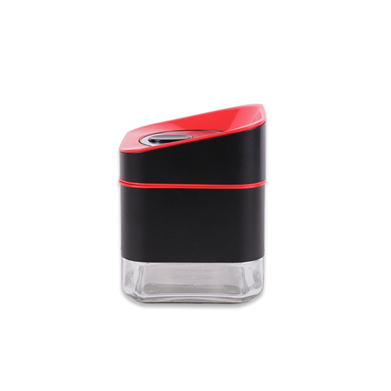 Luigi Ferrero Atlanta Tároló Fedővel, 600 Ml, Műanyag/üveg, Piros/fekete