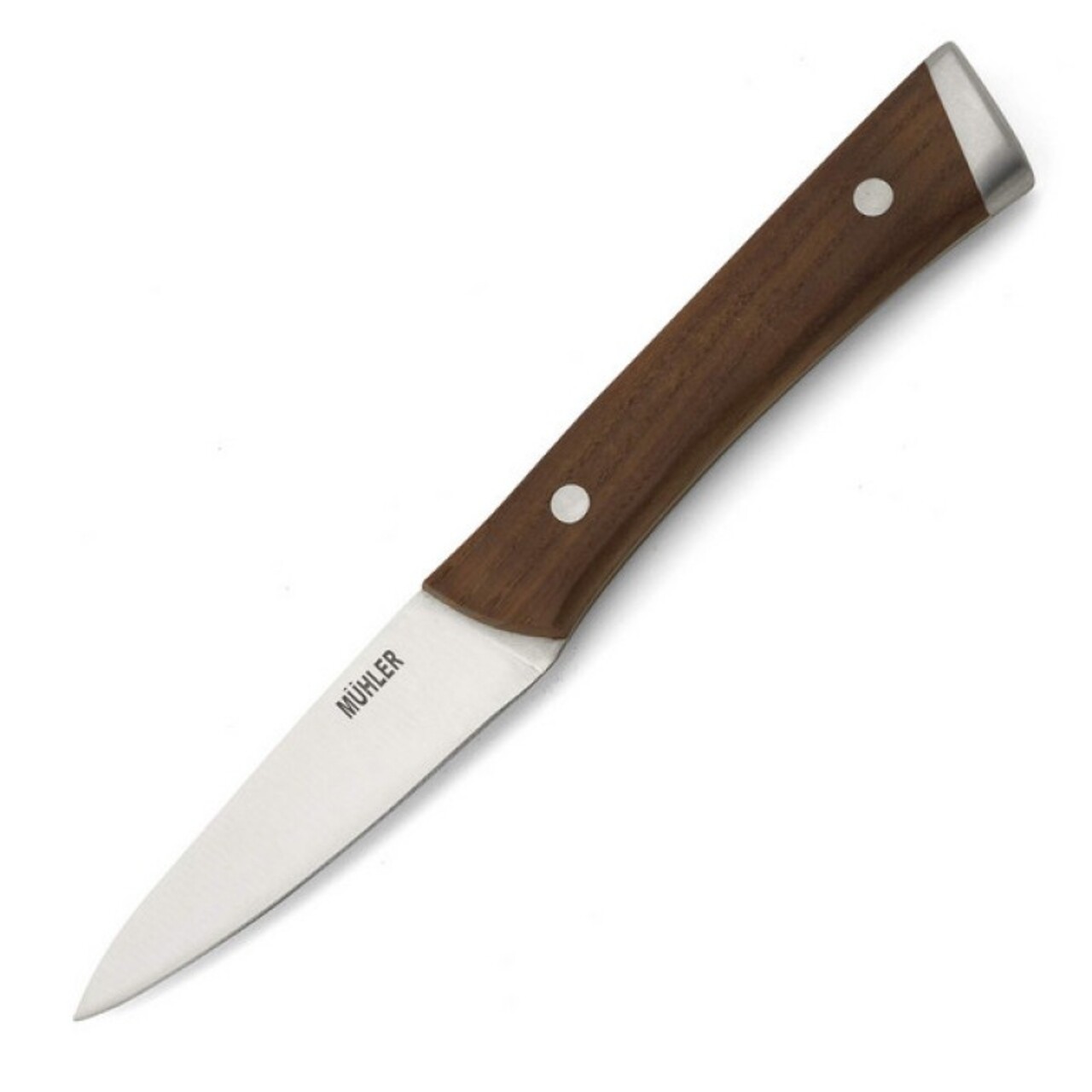 Muhler hámozó kés, MR-2509SS, 9 cm, rozsdamentes acél / kőris fa