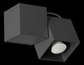 Lampex Mennyezeti lámpa, Kraft 1 Black, GU10, 40W