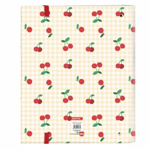 Biblioraft, Safta, Cherry, 27 x 32 x 3.5 cm, poliester, multicolor