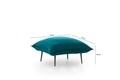 Aspen Zsámoly, Futon, 75x75x40 cm, fém, zöld