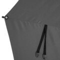 Calpe Kerek napernyő forgókarral, H.250 D.300 cm, alumínium, fekete/szürke