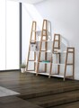 Brooklyn Könyvespolc, Bizzotto, 62 x 38 x 130 cm, bambusz/MDF