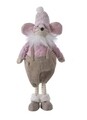 Mouse in pants Dekoráció, Decoris, 18x11x38 cm, poliészter, többszínű