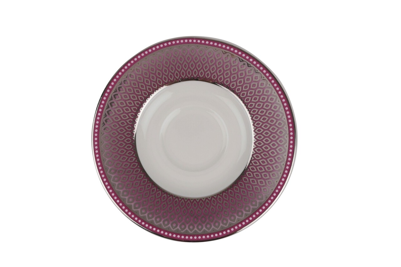 6 Db Csésze + 6 Tányér Készlet, Kutahya Porselen, BNKL12KT4309203, 50 Ml, Porcelán, Többszínű