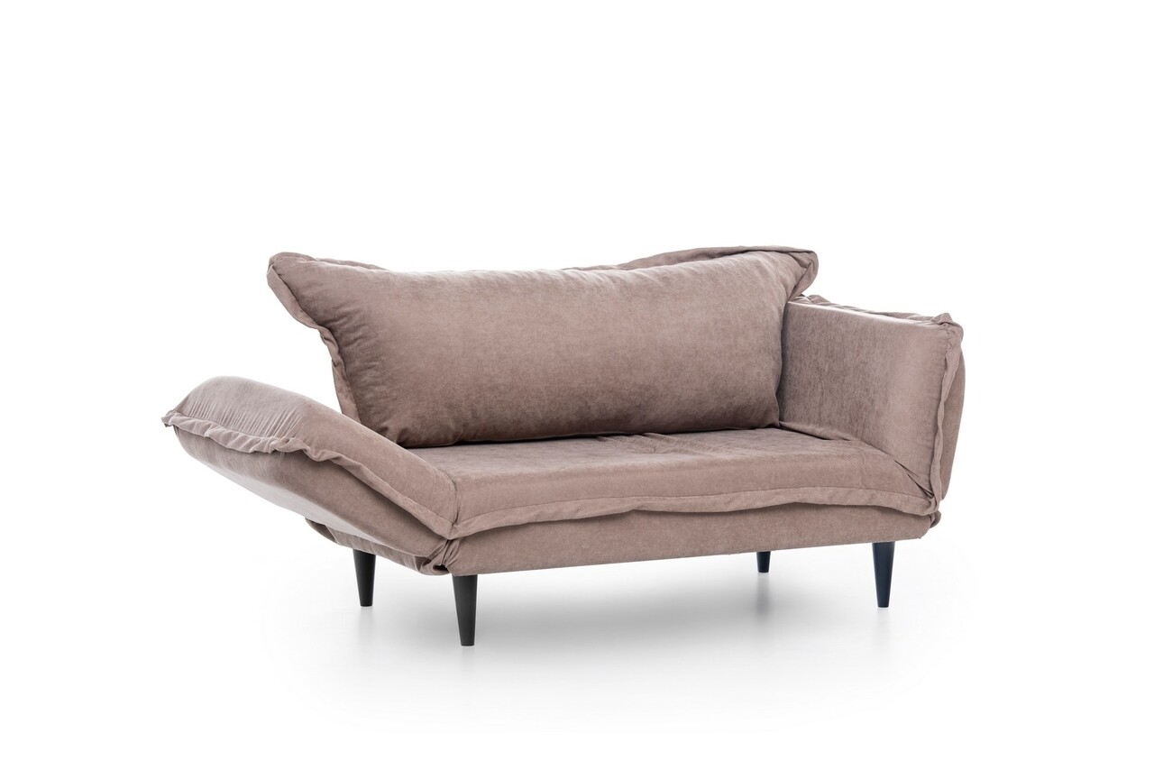 Vino Daybed Kihúzható Kanapé, Futon, 3 Személyes, 200x70 Cm, Fém, Bézs