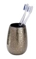 Kefetartó és fogkrém, Weenko, Marrakesh, 8,3 x 11,4 cm, kerámia, barna