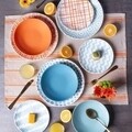 18 részes étkészlet, Louise Agua, Tognana, kerámia, tarka
