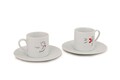 Kutahya Porselen Kávés készlet, RU04KT118078, 4 darabos, porcelán