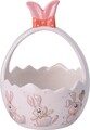 Bunny Kiskosár tojásnak, 12.3x17.5 cm, dolomit, színes