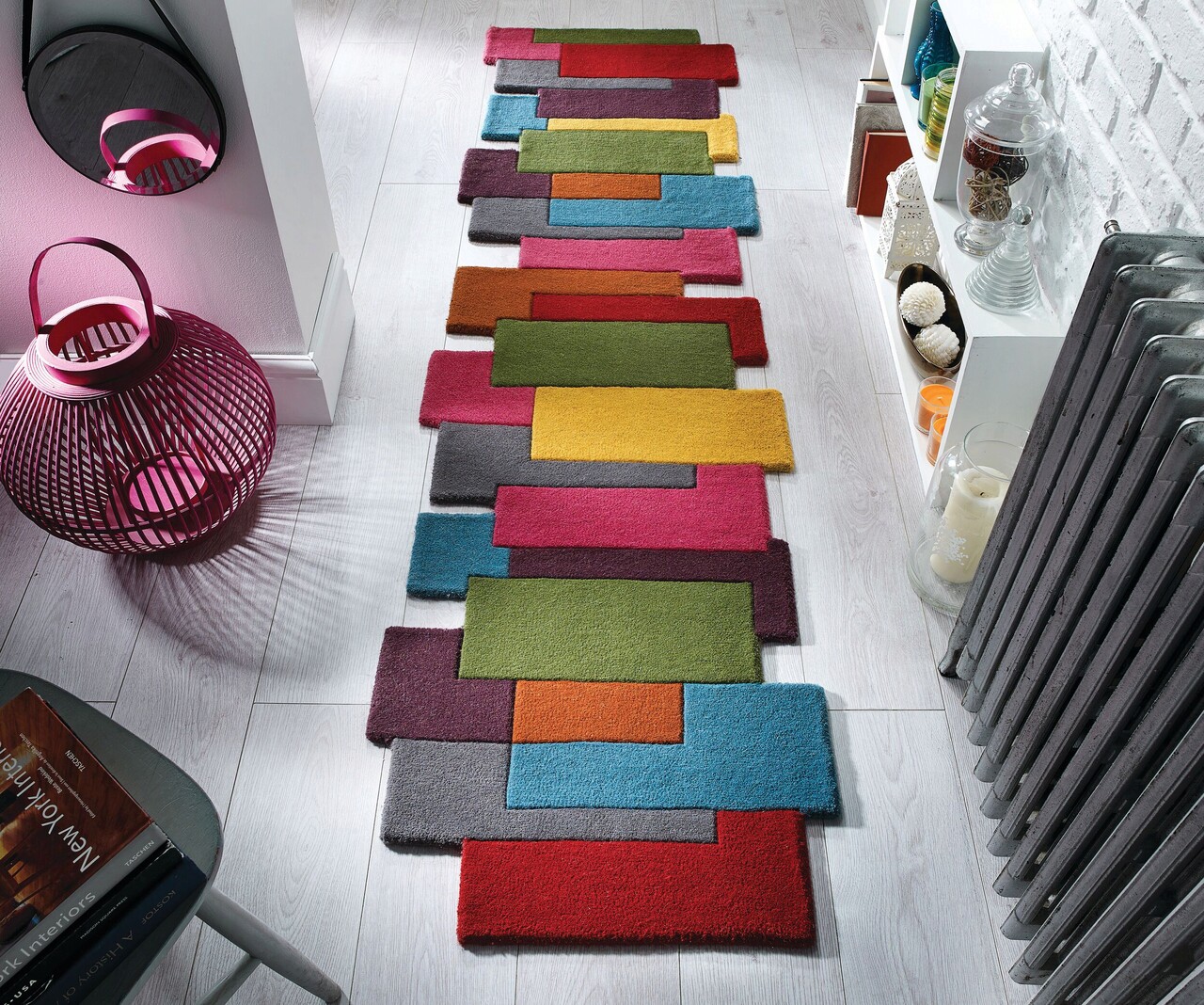 Flair rugs szőnyeg absztrakt kollázs multi 60x230 cm