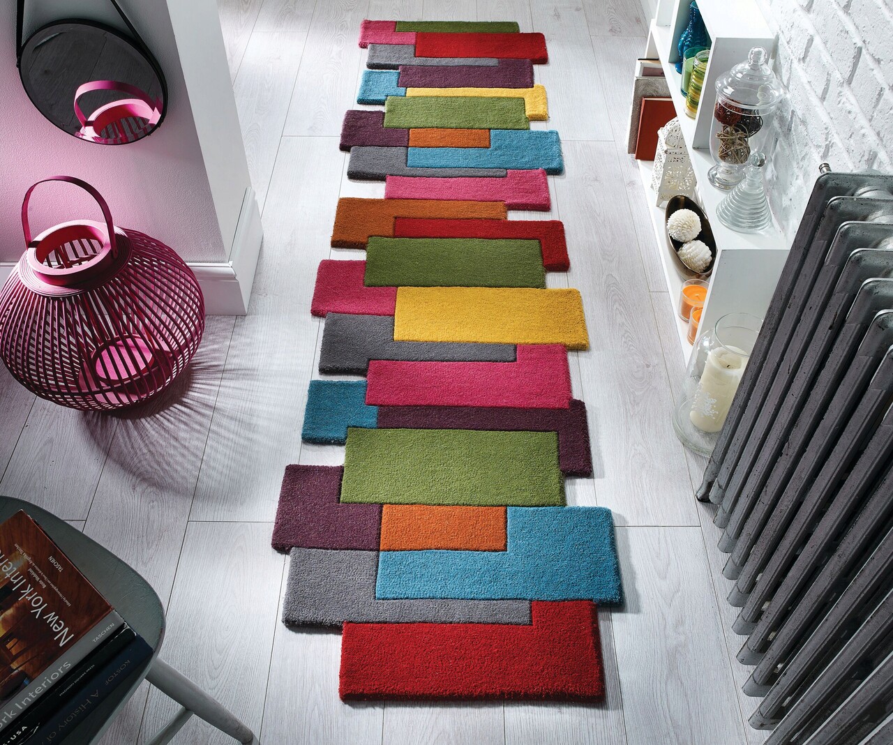 Flair Rugs Szőnyeg absztrakt kollázs Multi 60X230 cm