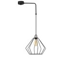 Opviq Maden Csillár, 43x100 cm, E27, 100 W, fekete