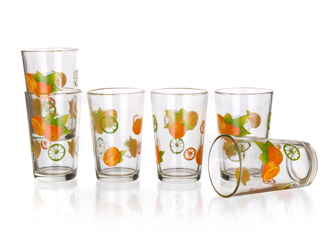 6 db Orange Tumbler pohár készlet, bankett, 230 ml, üveg