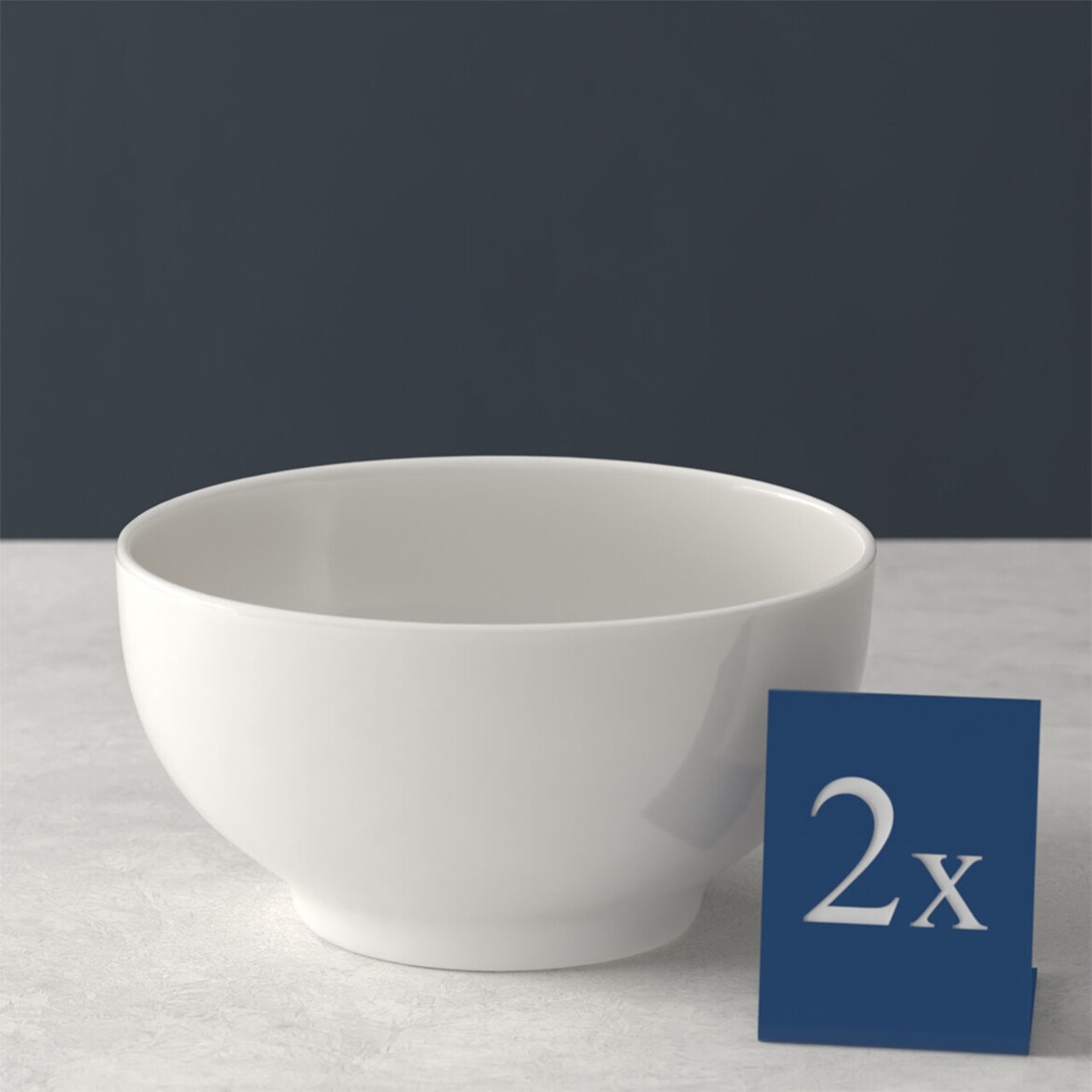 2 Db Mélytál For Me, Villeroy & Boch, 750 Ml, Prémium Porcelán, Fehér/krémszín