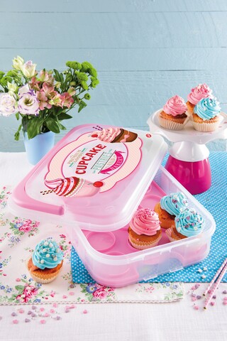 Muffintartó, Snips, 7 L, polipropilén, rózsaszín