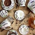 Csésze, DUO, levendula, 460 ml, porcelán, többszínű