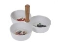 Italian Design snack konténer, 20x36x13,5 cm, porcelán