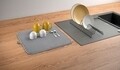 Edényszárító, Metaltex, TouchTherm®, 42,5 x 17 x 40 cm, rozsdamentes acél / mikroszálas