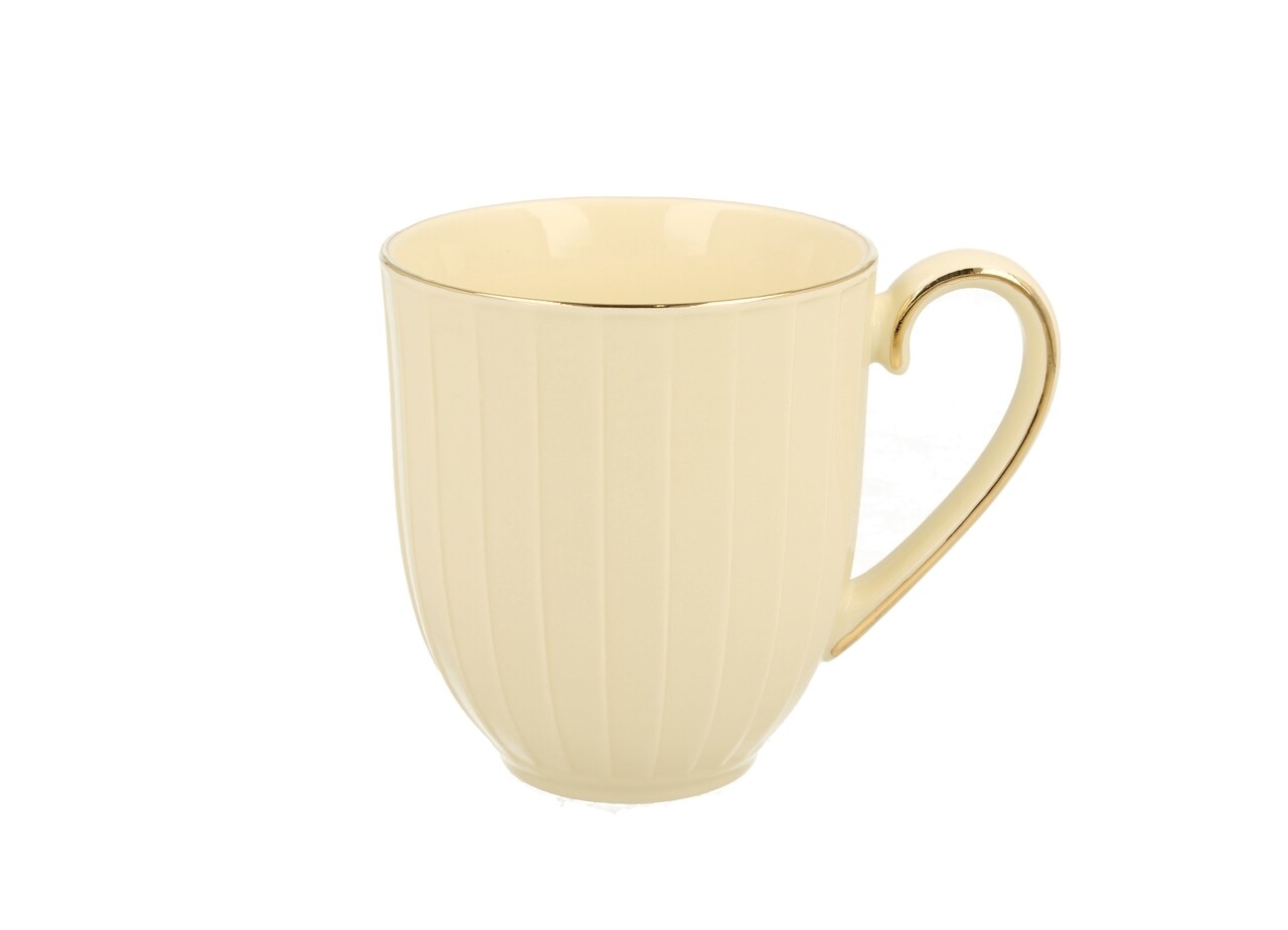 Nina Cup, Duo, 400 ml, porcelán, fehér / arany