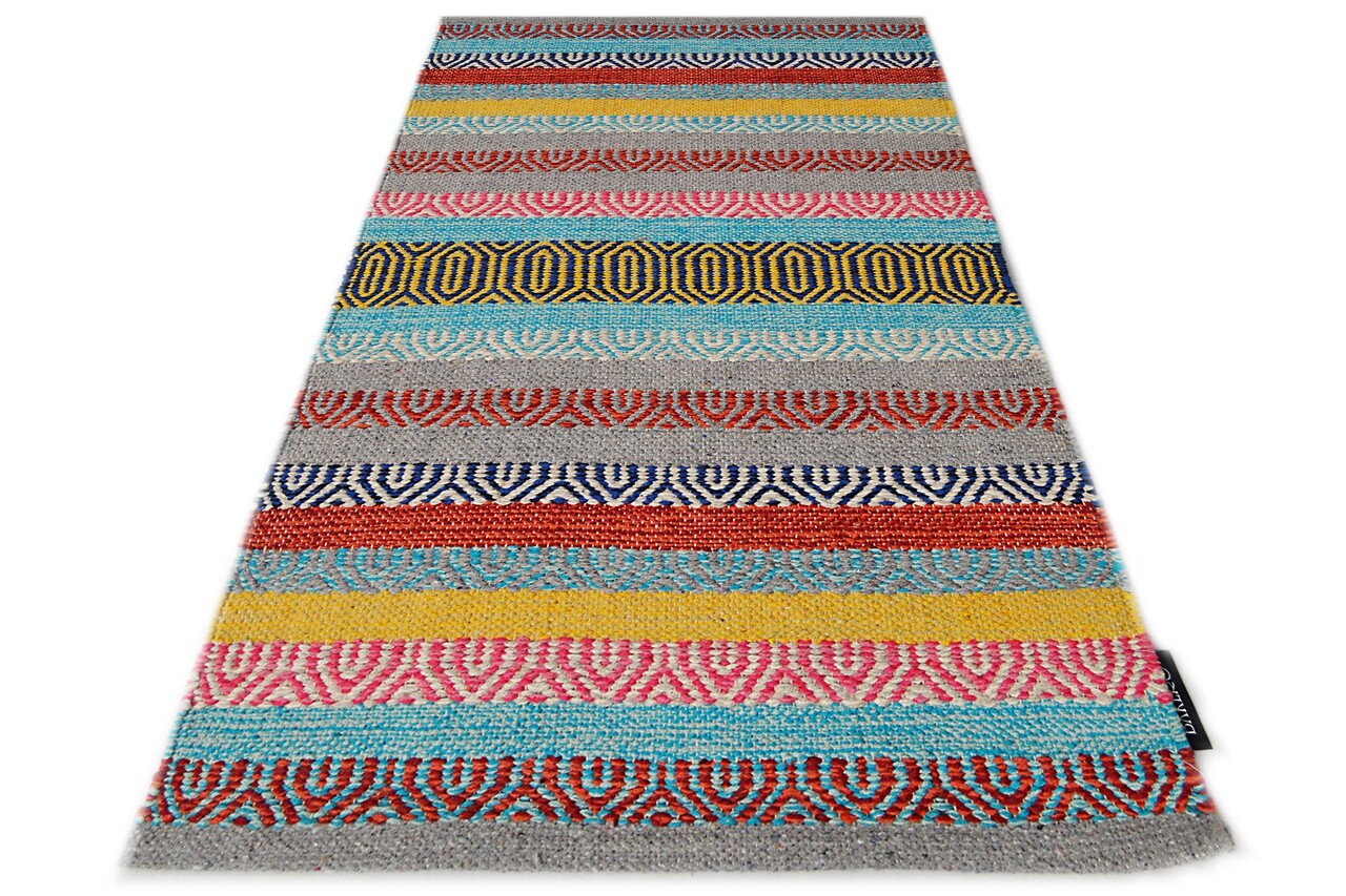 Kilim Szőnyeg, Sáfrány 66, Baketo, 100% Pamut, Kézzel Készített, 120x170 Cm