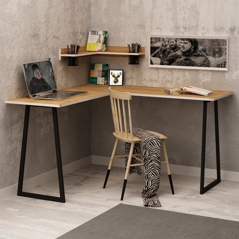 FLY171040 Íróasztal, Gauge Concept, 80x18x75 cm, PAL, tölgyfa