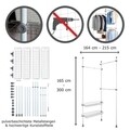 Ruhatartó állvány, Weko Herkules Duo, rozsdamentes acél / műanyag / polipropilén