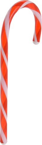 Candy cane Dekoráció, H34 cm, polipropilén, piros/fehér
