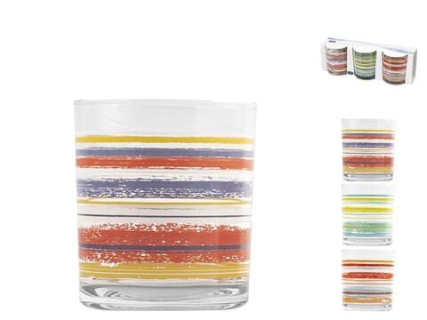 3 pohár Rainbow, Pengo, 250 ml, többszínű