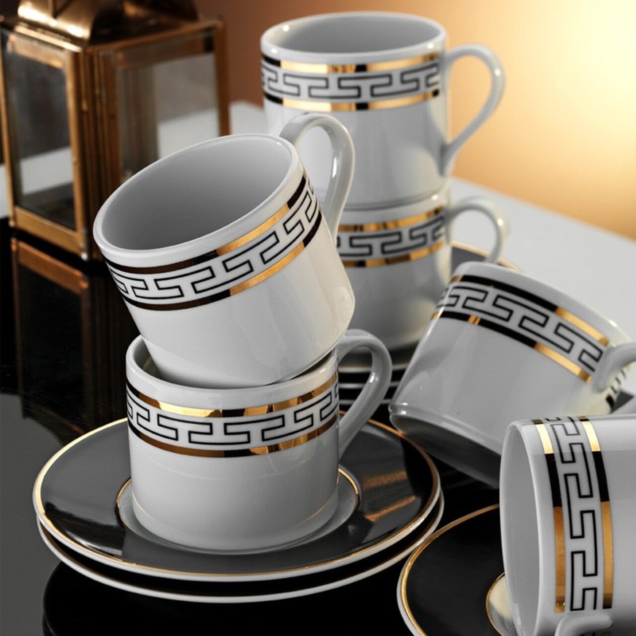 Kutahya Porselen Kávés készlet, RU12KT4307045, 12 darabos, porcelán