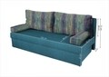 Alfi kanapéágy 192x80x77 cm tárolódobozzal, sötét türkiz / csíkos