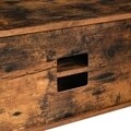 TV Komód 2 ajtóval , Vasagle, 110 x 40 x 49.5 cm, PAL/gumifa, rusztikus barna