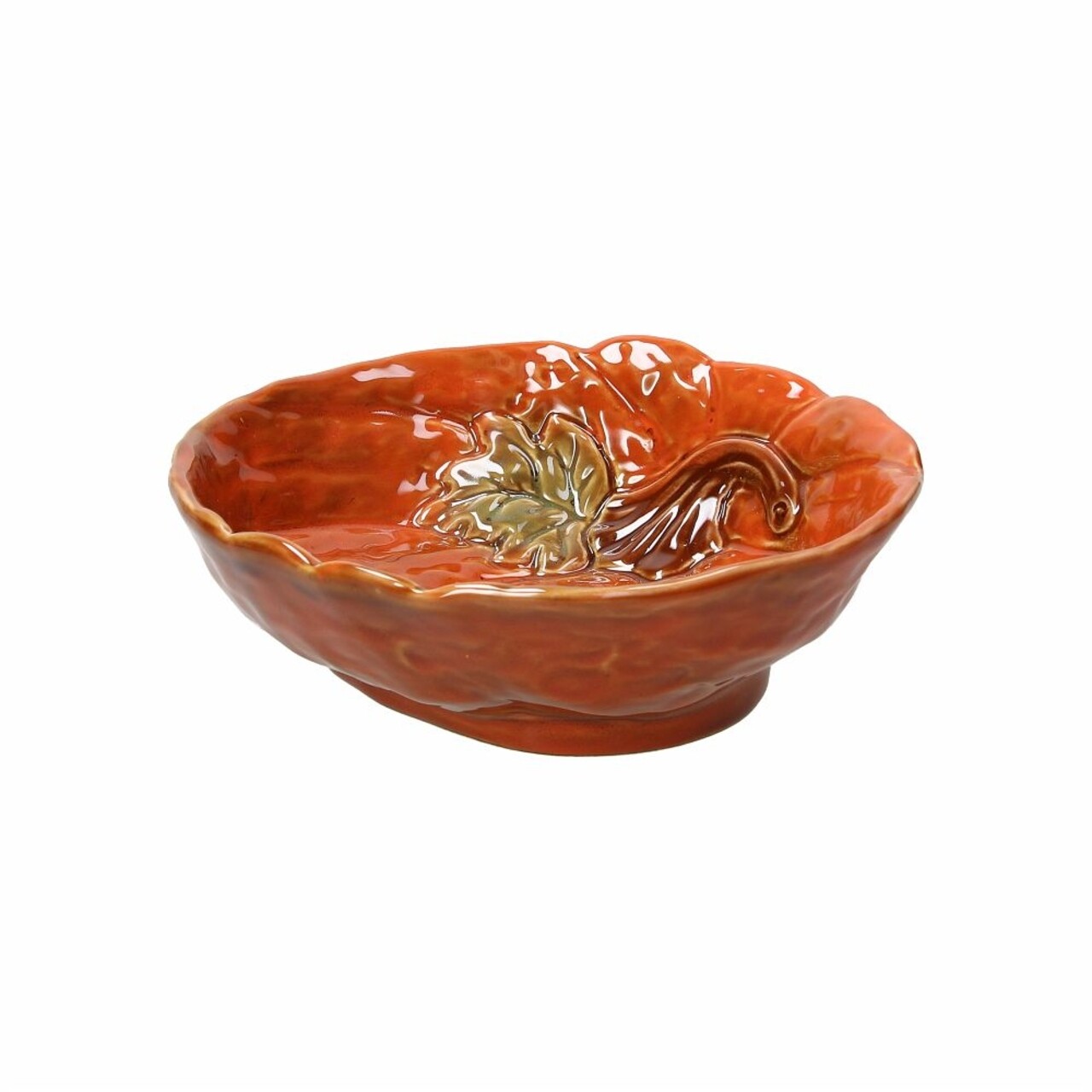 Tálalótálca, Tognana, Zucca, 22 x 24 cm, porcelán, narancs