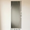 Dísztükör A320Y, Neostill, 35 x 105 cm, ezüst