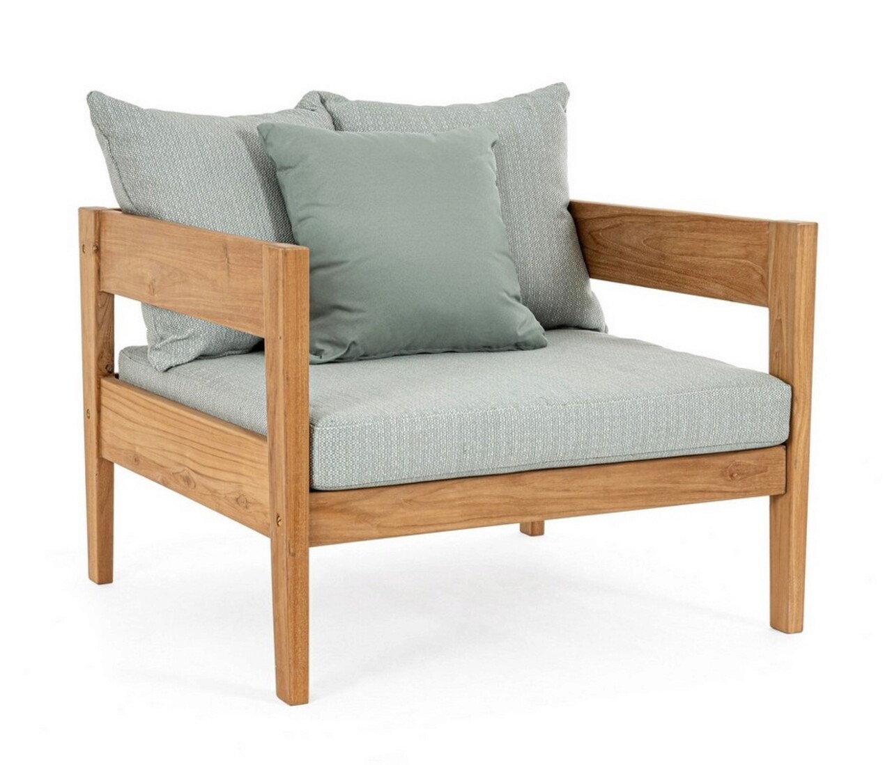 Kobo terasz/kerti fotel, bizzotto, 90 x 90 x 79 cm, fsc bizonylattal rendelkező tíkfa/olefin szövet, kék