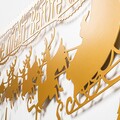Tanelorn Fénydekoráció, XMASGOLD-012, 83x39 cm, fém, aranyszín