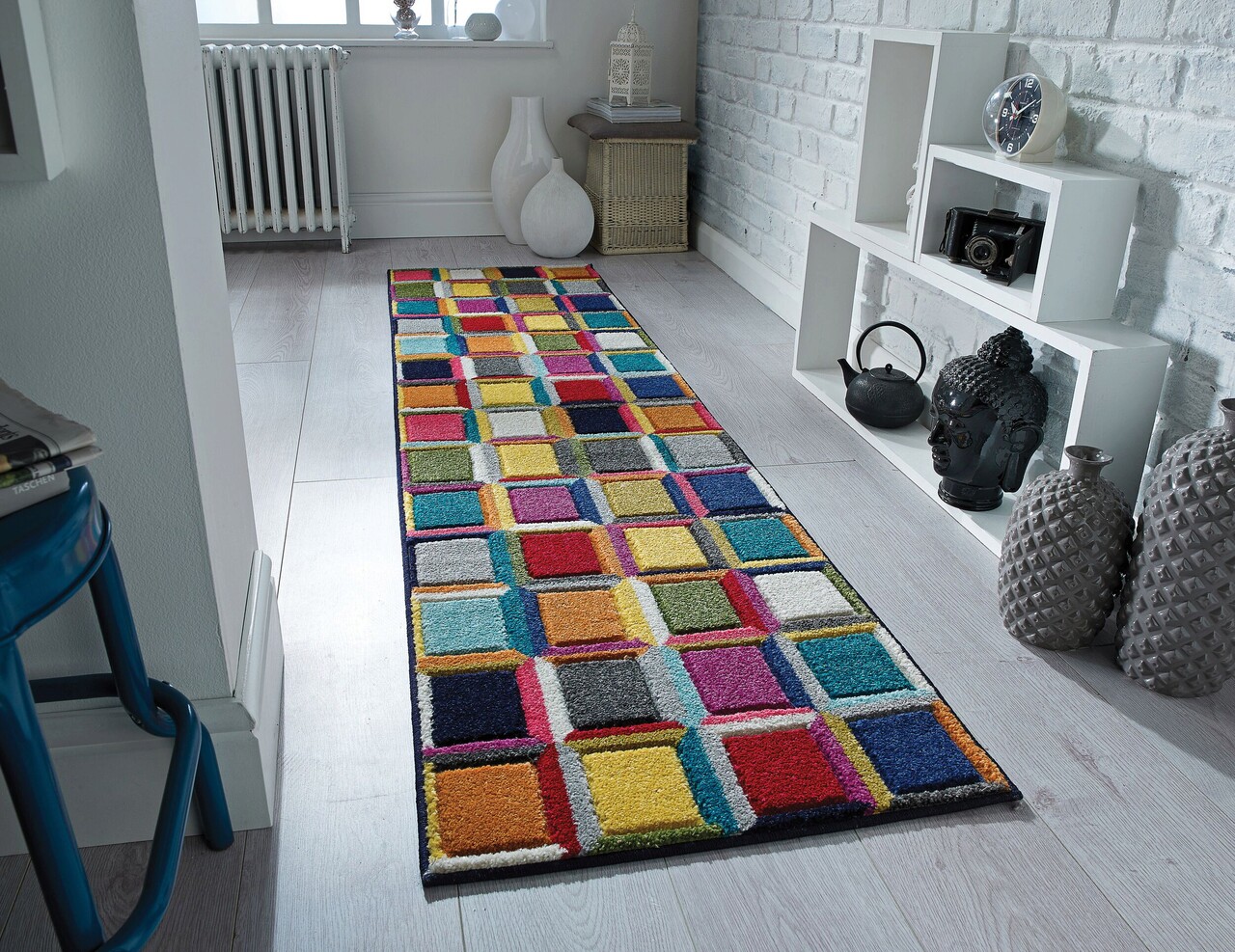Flair rugs spectrum waltz multi szőnyeg, flair szőnyegek, 66 x 230 cm, 100% polipropilén, többszínű