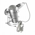 WENKO Vacuum-Loc® hajszárító tartó, fúrás és csavarozás nélkül, 13 x 13,5 x 13,5 cm, acél, ezüst
