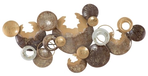 3D Circle  Fali dekoráció, Mauro Ferretti, 135x69 cm, vas