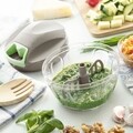 InnovaGoods kézi húzható aprítógép, 12,5 x 9,5 cm, 400 ml, műanyag / rozsdamentes acél