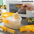 Pastrainest 4 az 1-ben Tésztafőző készülék mikrohullámú sütőben, InnovaGoods, kiegészítővel és tartóval