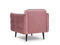Canna Fotel, Mazzini Sofas, 90x100x88 cm, bársony, rózsaszín