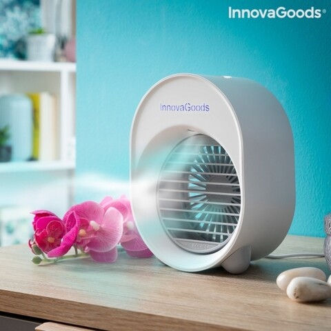 Koolizer InnovaGoods Mini ultrahangos léghűtő-párásító LED-del, 200 ml
