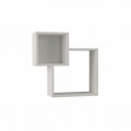 Raft pentru perete, Homitis, Diamond - White, 20x57.5x57.5 cm