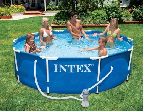 Intex Medence vízszűrővel, 4485 L, 305x76 cm, polivinil-klorid