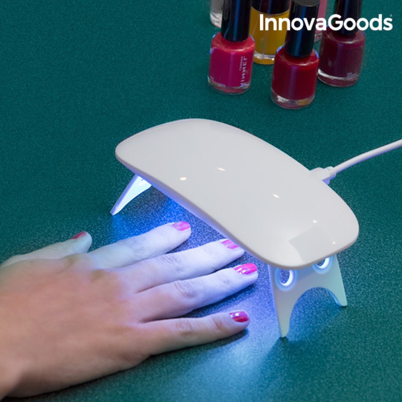 UV Pocket InnovaGoods LED-es körömlámpa, 13x7x2 cm