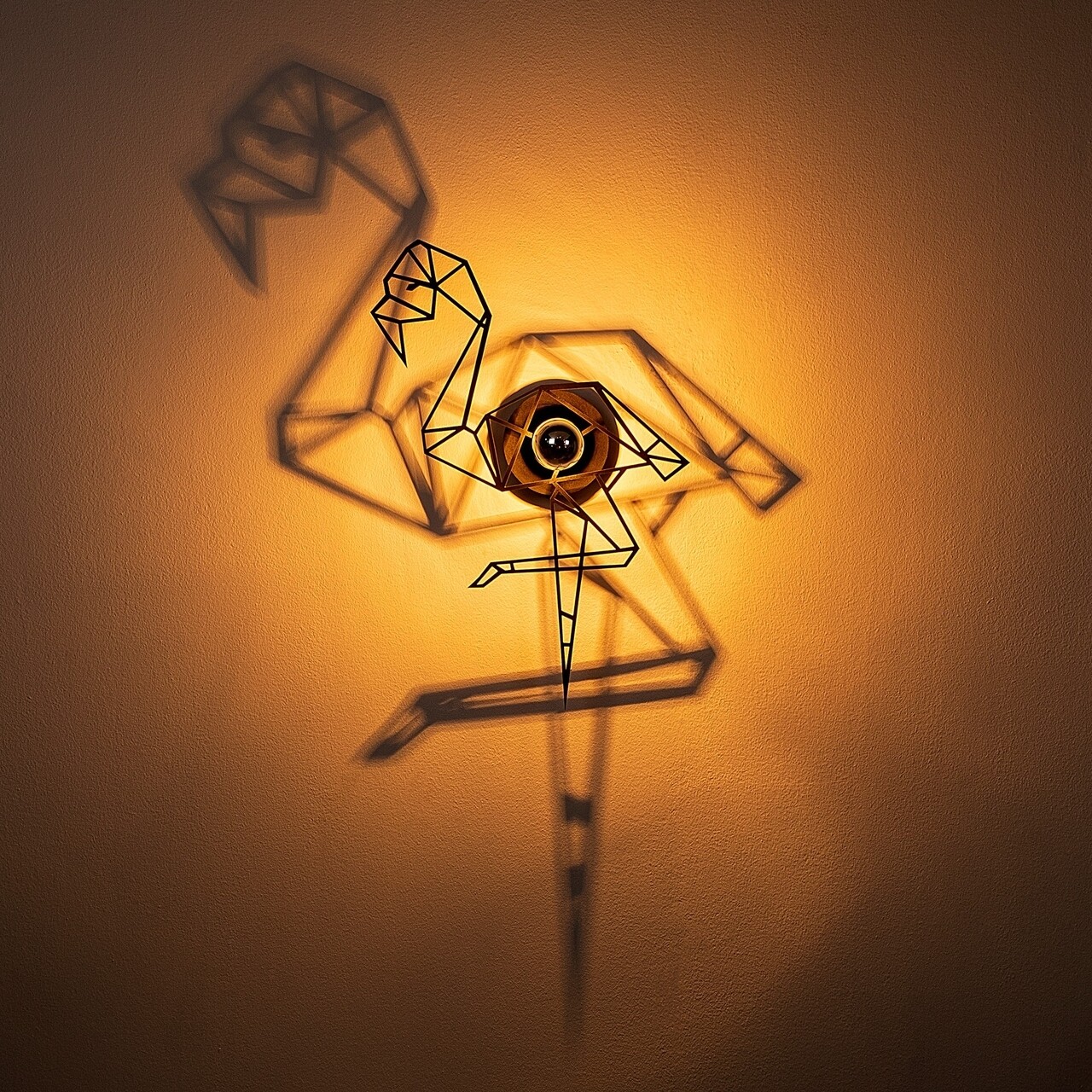 Shadow Fali Lámpa, 593 - A, E27, 100 W, Fém/MDF, Fekete