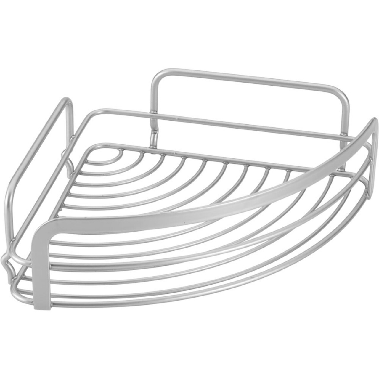 Viva sarokpolc, Metaltex, 20x20x6 cm, fém / Polytherm bevonat, ezüst