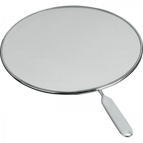 Fröccsenésgátló szita, Metaltex, alumínium / műanyag, 33 cm, ezüst